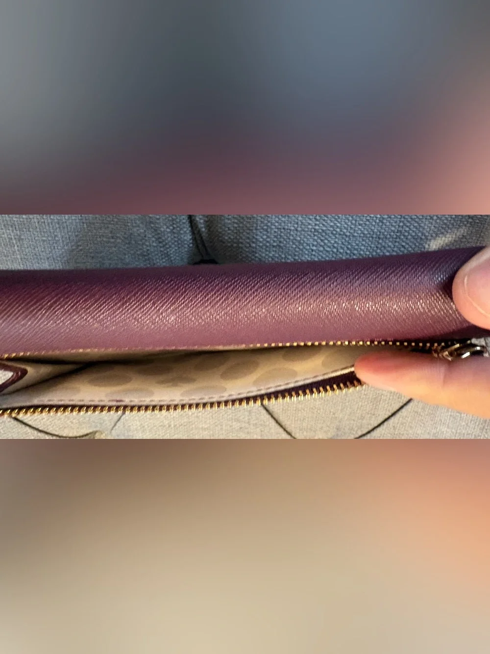 Kate Spade Winni Saffiano Leather Wallet Phone Crossbody Clutch Burgundy - EUC
